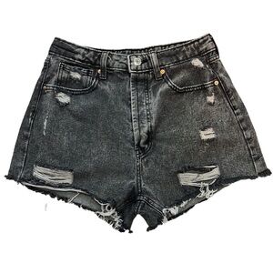 Wild fable distressed gray denim shorts size 6